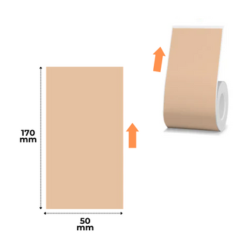 NIIMBOT Etykiety Naklejki Tekstura kraftu 50x170 mm 45 szt do B1, B21/B21 Pro, B3S/B31, B4
