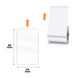 NIIMBOT Etykiety Naklejki Transparentne 50х80 mm 95 szt do B1, B21/B21 Pro, B3S/B31, B4