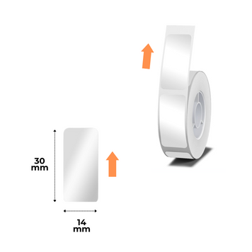 NIIMBOT Etykiety Naklejki Srebro 14х30 mm 170 szt do D110/D110_M, D11/D11_H, D101, H1S
