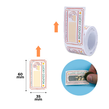NIIMBOT Etykiety Naklejki Scratch Card 35х50 mm 115 szt do B1, B21/B21 Pro, B3S/B31, B4