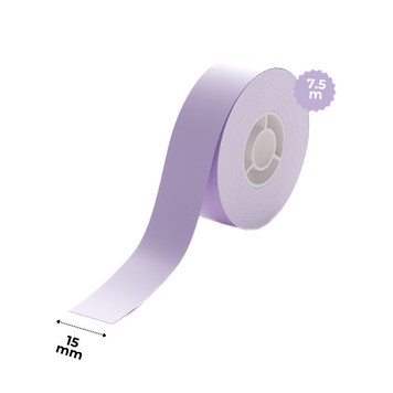 NIIMBOT Ciągły Etykiety Fioletowy 15 mm х 7.5 metr&oacute;w do H1S