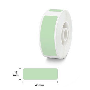 NIIMBOT Etykiety Naklejki Jasnozielony 12х40 mm 160 szt do D110/D110_M, D11/D11_H, D101, H1S