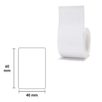 NIIMBOT Etykiety Naklejki Biały 40х60 mm 125 szt do B1, B21/B21 Pro, B3S/B31, B4
