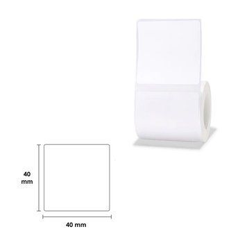 NIIMBOT Etykiety Naklejki Biały 40х40 mm 180 szt do B1, B21/B21 Pro, B3S/B31, B4