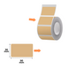 NIIMBOT Etykiety Naklejki Dark Kraft paper 50х30 mm 230 szt do B1, B21/B21 Pro, B3S/B31, B4