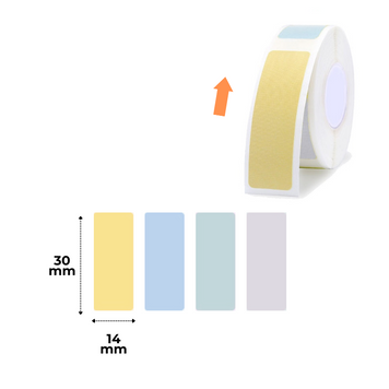NIIMBOT Etykiety Naklejki Kolorowy Styl 4A 14х30 mm 210 szt do D110/D110_M, D11/D11_H, D101, H1S