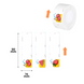 NIIMBOT Etykiety Naklejki Z obrazem SweetFruit 14х50 mm 125 szt do D110/D110_M, D11/D11_H, D101, H1S