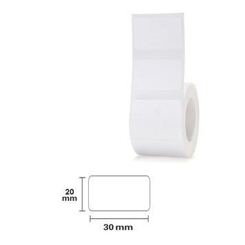 NIIMBOT Etykiety Naklejki Biały Niska temperatura 30х20 mm 320 szt do B1, B21/B21 Pro, B3S/B31, B4