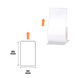 NIIMBOT Etykiety Naklejki Biały 50х80 mm 95 szt do B1, B21/B21 Pro, B3S/B31, B4