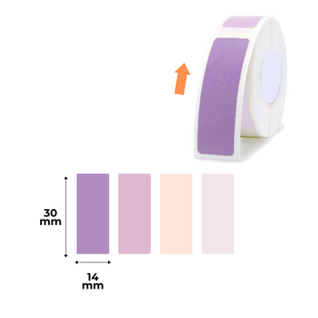 NIIMBOT Etykiety Naklejki Kolorowy Styl 4В 14х30 mm 210 szt do D110/D110_M, D11/D11_H, D101, H1S