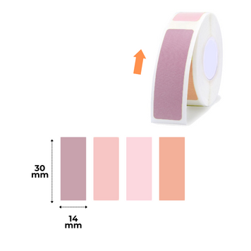 NIIMBOT Etykiety Naklejki Kolorowy Styl 4С 14х30 mm 210 szt do D110/D110_M, D11/D11_H, D101, H1S