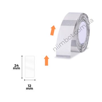 NIIMBOT Etykiety Naklejki Transparentne 12x24 mm 260 szt do D110/D110_M, D11/D11_H, D101, H1S