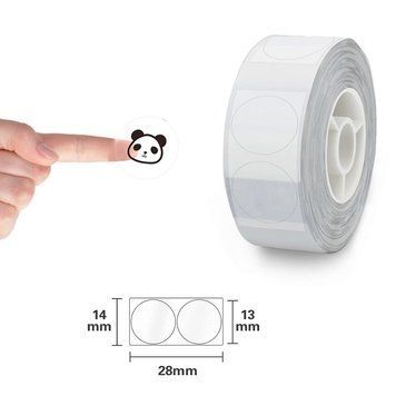 NIIMBOT Etykiety Naklejki Okrągłe Transparentne 14х28 mm 220 szt do D110/D110_M, D11/D11_H, D101, H1S