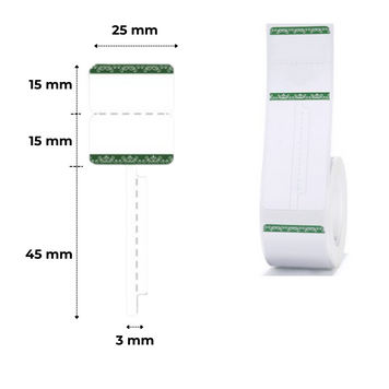NIIMBOT Etykiety Naklejki do Biżuterii Midnight 25х75 mm 100 szt do B1, B21/B21 Pro, B3S/B31, B4