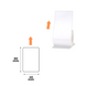 NIIMBOT Etykiety Naklejki Biały 45х60 mm 125 szt do B1, B21/B21 Pro, B3S/B31, B4