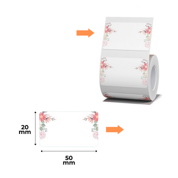 NIIMBOT Etykiety Naklejki Z obrazem Natura 1 50х30 mm 230 szt do B1, B21/B21 Pro, B3S/B31, B4