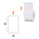 NIIMBOT Etykiety Naklejki Biały 40х60 mm 125 szt PAPIER do B1, B21/B21 Pro, B3S/B31, B4