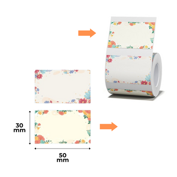 NIIMBOT Etykiety Naklejki Z obrazem Natura 2 50х30 mm 230 szt do B1, B21/B21 Pro, B3S/B31, B4