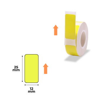 NIIMBOT Etykiety Naklejki Ż&oacute;łty 12х25 mm 220 szt do B18, N1