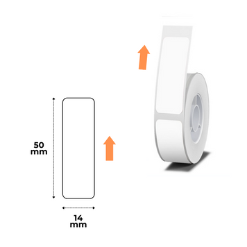 NIIMBOT Etykiety Naklejki Biały 14х50 mm 125 szt do B18, N1