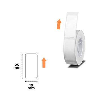 NIIMBOT Etykiety Naklejki Biały 10х25 mm 220 szt do B18, N1