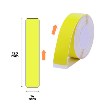 NIIMBOT Etykiety Naklejki Ż&oacute;łty 14х120 mm 55 szt do B18, N1
