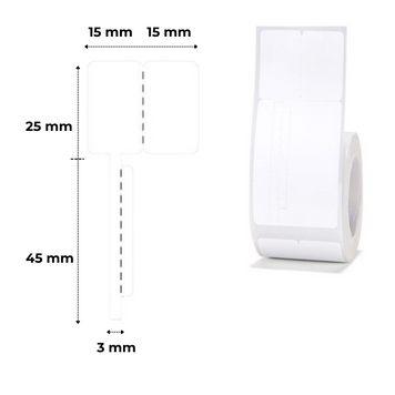 NIIMBOT Etykiety Naklejki do Biżuterii 30х70 mm 100 szt do B1, B21/B21 Pro, B3S/B31, B4