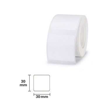 NIIMBOT Etykiety Naklejki Biały 30х30 mm 230 szt do B1, B21/B21 Pro, B3S/B31, B4