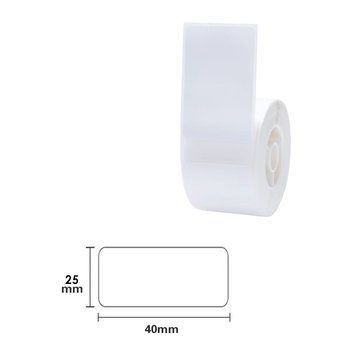 NIIMBOT Etykiety Naklejki Biały 25х40 mm 155 szt do D101