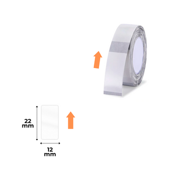 NIIMBOT Etykiety Naklejki Transparentne 12x22 mm 260 szt do D110/D110_M, D11/D11_H, D101, H1S
